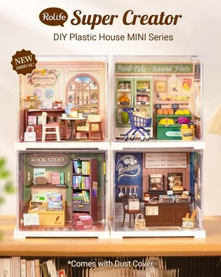 Rolife Super Creator MINI Serie DIY Plastik Miniaturhaus-Bausatz Geschenk