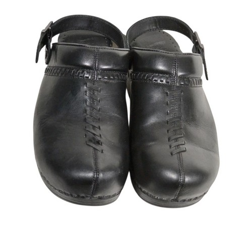 The Dansko Ingrid Black Clogs-40/ 9.5 us
