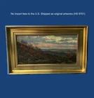 Mouritz Nørgaard (1878) Himmerland Hills in Autumn Light. Dated 1911. - COA