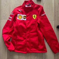 PUMA Ferrari F1 Team Jacket XS Red Fleece Lined Motorsport Fan Gear