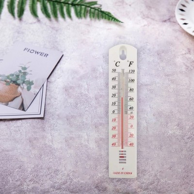 Wandthermometer Temperatur Montiert 2PCS Büro Garten Gewächshaus Innen Außen
