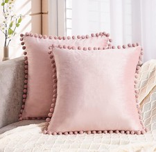 Topfinel Decorative Throw Pillow Covers for Couch Bed Soft Velvet 50 x 50cm