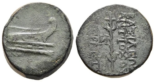 FITZ SELEUKID KINGS SELEUKOS VII PROW TRIDENT GREEK BRONZE COIN 20mm8.09g±QQQ694