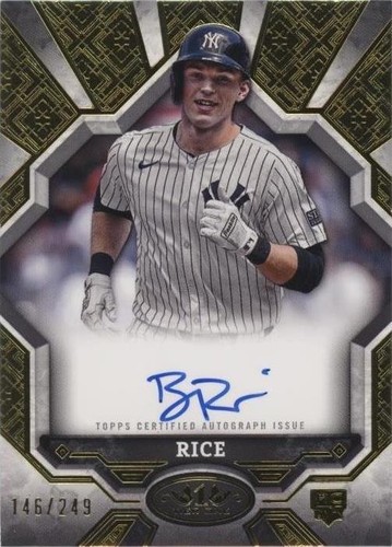 2025 Topps Tier One Ben Rice Shots Rookie RC Auto Autograph /149 