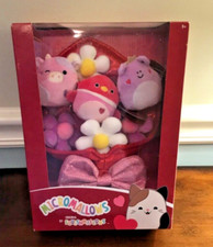 Squishmallows Micromallows Valentine Bouquet 2025 3 Removable Characters NEW 