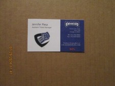 XFL Chicago Enforcers Vintage Defunct Circa 2001 Jennifer Plesa Business Card