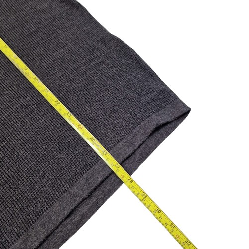 Michael Kors Waffle Knit Jumper Mens Medium Dark Grey Cotton Wool Blend - Picture 13 of 16