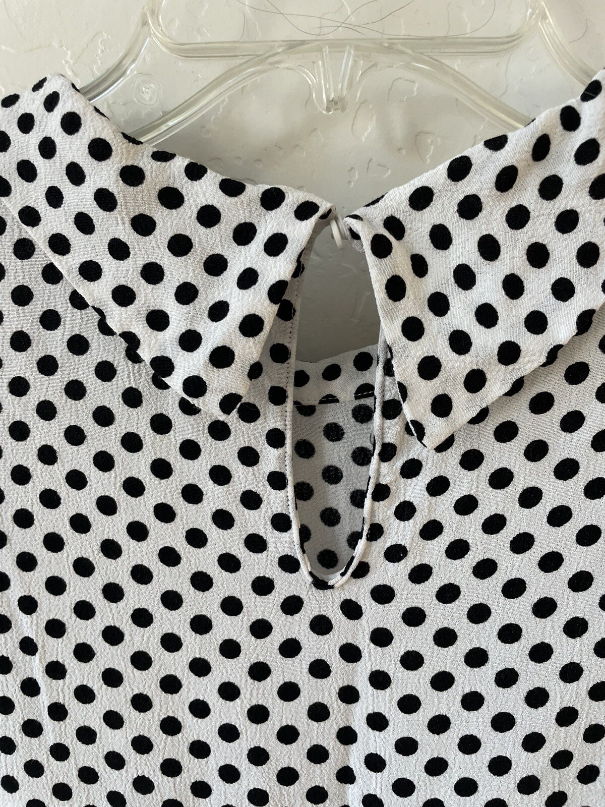 Zara Basic collection polka dot top blouse Size S… - image 4