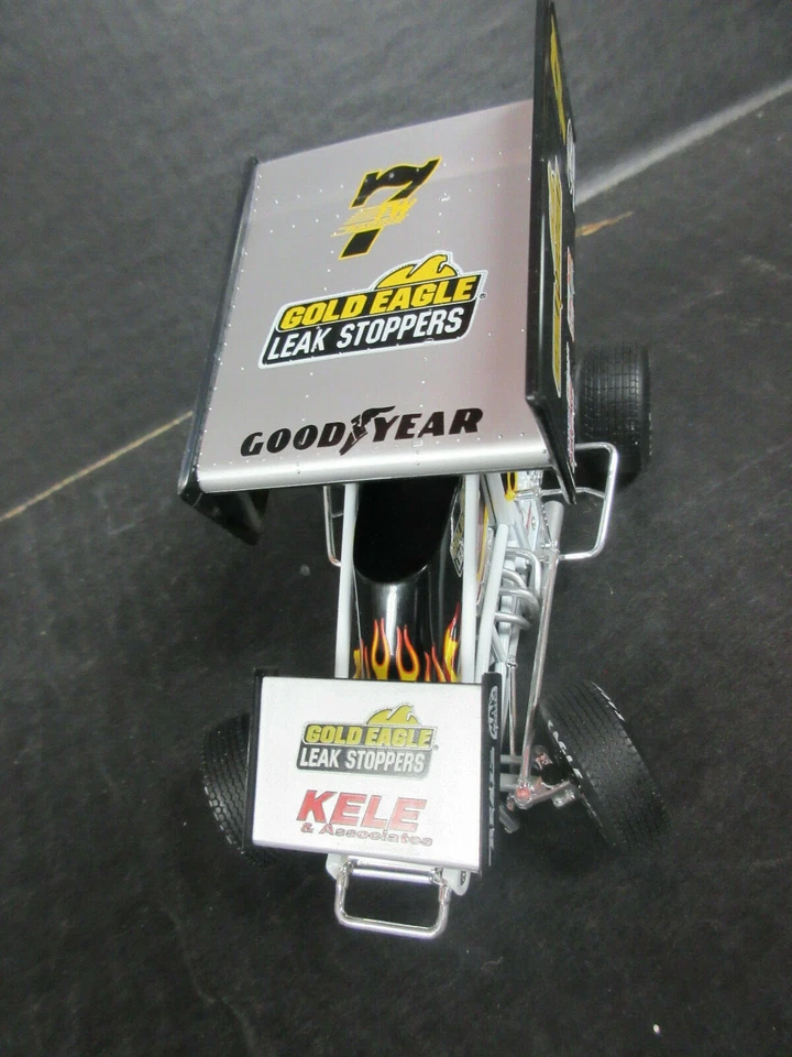GMP 1997 Jeff Swindell # 7TW - Gold Eagle Leak Stoppers 1:25th Sprint Car - Image 2 of 4
