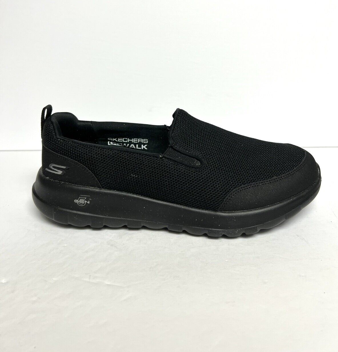 Skechers Mens Go Walk Max Clinched Slip On Sneaker Black 8.5WW | eBay