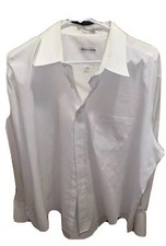 Pierre Cardin White Long Sleeve Collared Button Up Dress Shirt 34/35