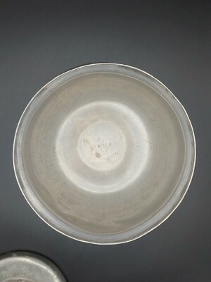 老锡器錾刻状元及第高足花钮茶叶罐Antique Chinese Pewter Carved Art