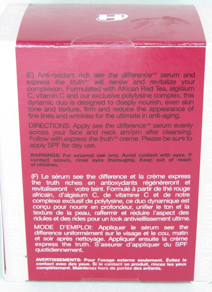NUEVO Suero Ole Henriksen Té Rojo Africano Dúo Desafiante de la Edad Ver la Diferencia Ver la Verdad Foto 3 de 4