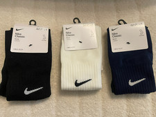 Youth Size S 3Y-5Y Nike Classic Cushioned Soccer Socks SX5728-010 Lot of 3