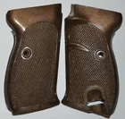 Walther P38, P1, P4 version pistol grips dark brown plastic with screw