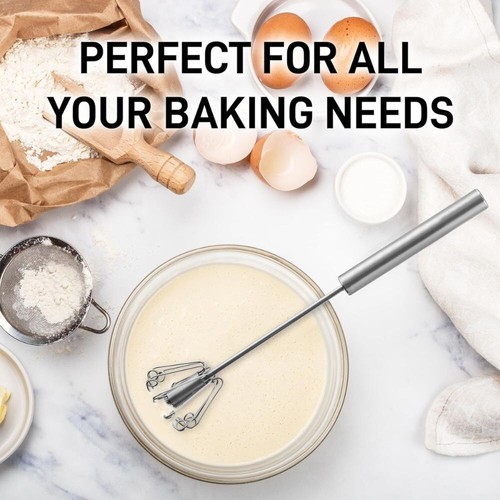 Zulay Egg Beater Whisk - Push Whisk for Cooking - 第 22/41 張圖片