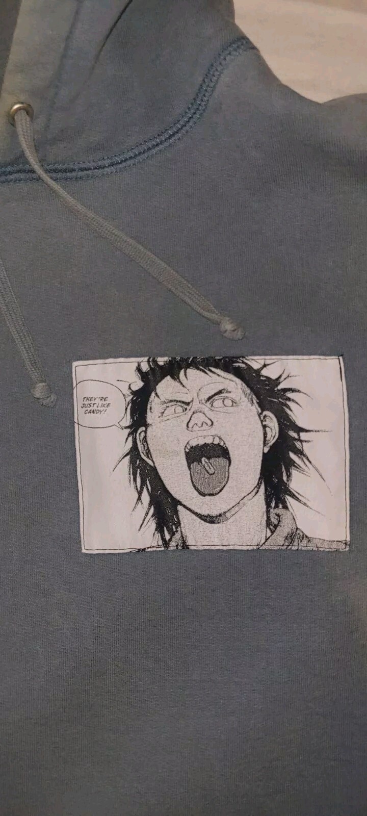 Supreme x Akira Patches Hoodie Slate Medium FW17 image 3