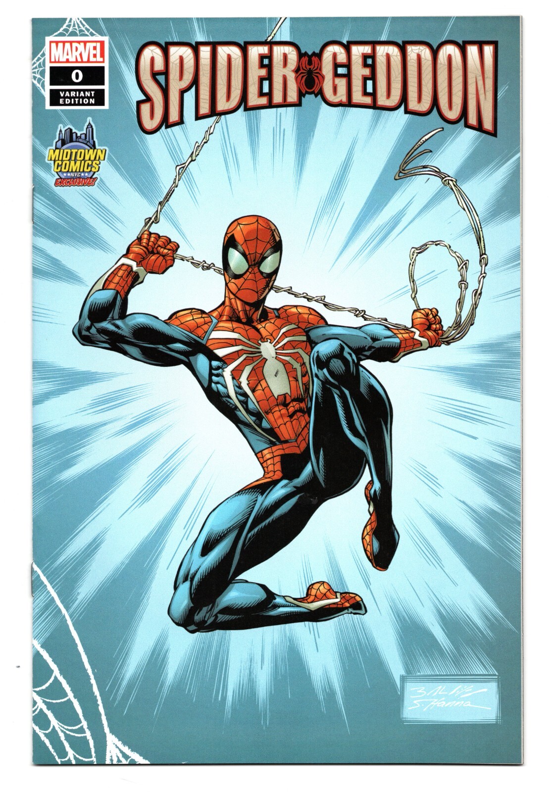 Spider-Geddon #0 Midtown Comics Exclusive Mark Bagley Variant