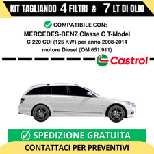 Tagliando per MERCEDES-BENZ Classe C T-Model C 220 CDI 125 kw - 7 Lt di Castr...