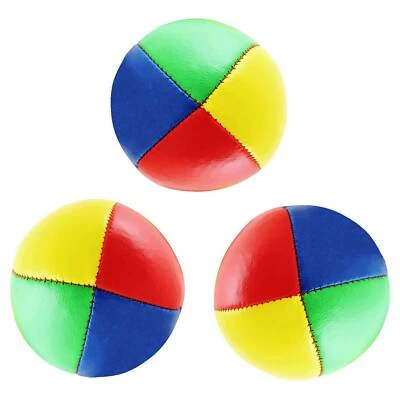 Diabolo Freizeitsport Jonglierbälle (vierfarbig) - 3er Set, Ø 62mm, 100g Premium