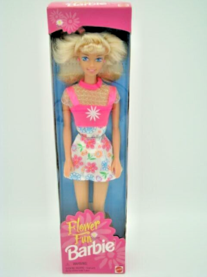 Barbie Flower Fun 16063 - Collection Fleurs 1996 - Boîte D'origine Jamais Ouverte (neuf)