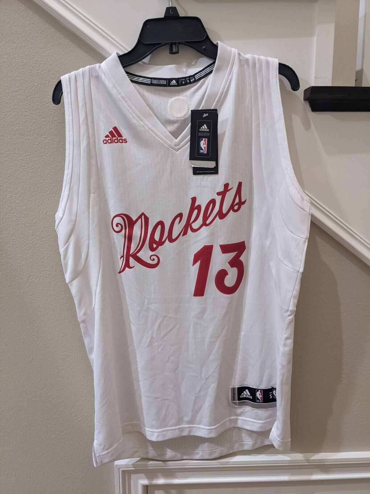 Adidas NBA James Harden Houston Rockets R30 Pro Cut Team Issue Authentic  Jersey