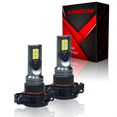 5202/H16 LED Fog Light Bulbs For Chevy Silverado 1500 2500HD 2007-2015 6000K 80W