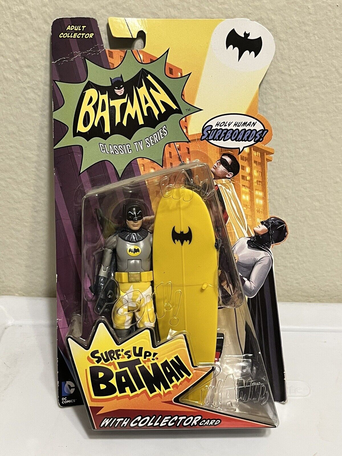 Batman Classic 1966 TV Series SURFS UP BATMAN Action Figure Mattel 2013