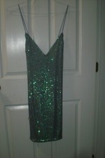 Victoria's Secret Blue Iridescent Dress Size M NEW