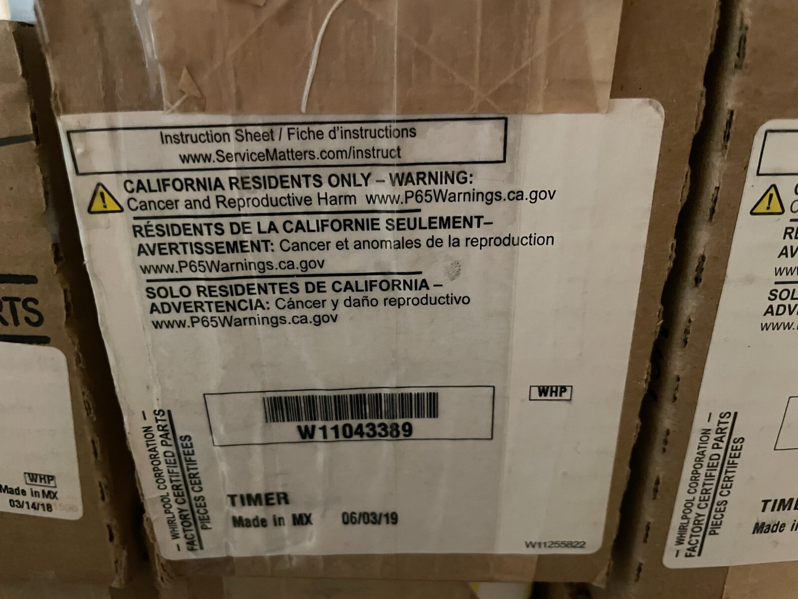 New OEM Whirlpool Maytag Dryer Timer W11043389 W10436308 WPW10436308 TM Replacement Part