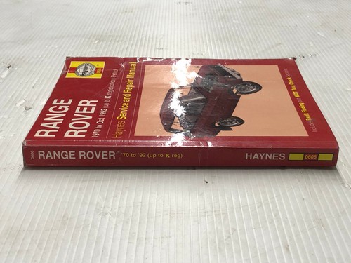 Range Rover 1970 to Oct 1992 (Petrol) Haynes Service and Repair Manual - 第 7/7 張圖片
