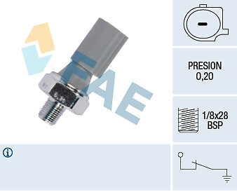 FAE 12830 Oil Pressure Switch for Citroen Mitsubishi Peugeot Smart
