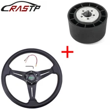 3/4" Keyway Marine Boat Steering Wheel Hub Adapter+Steering Wheel