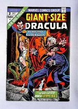 (4541) GIANT SIZE DRACULA #2 grade 8   Sept 1974