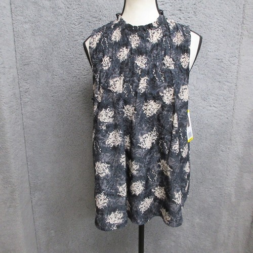 Joie Blouse Womens M Black Floral Boho Chic Soft Girl Elegant Summer Essential - Picture 22 of 23