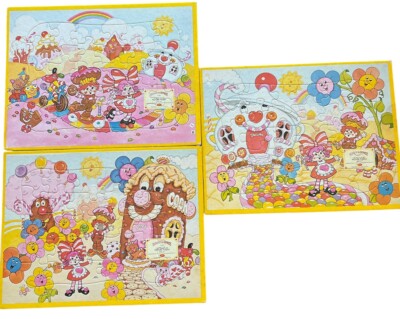 Set/3 Candy Land SUGAR & SPICE Vintage Picture Puzzles Jaymar