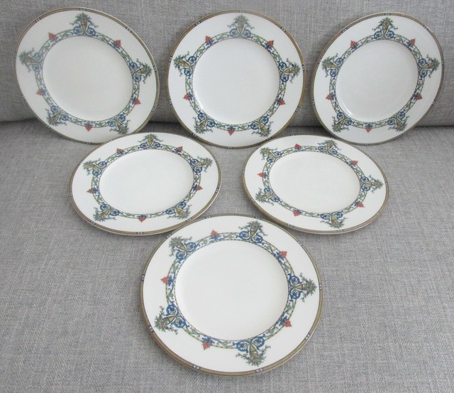 Set of 6 Antique Royal Worcester C2590/10 DONCASTER 8" Salad Plates c