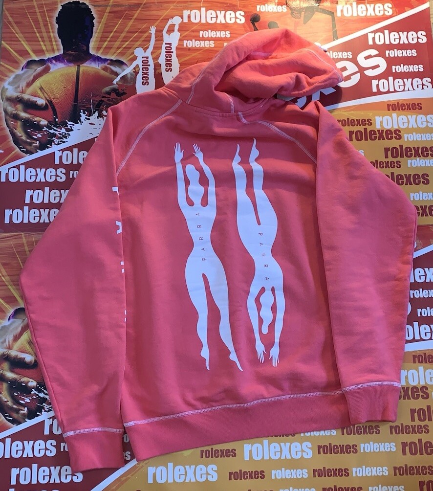 By Parra Under Pink Waters Hooded Sweatshirt Pink - GRAPE image 2