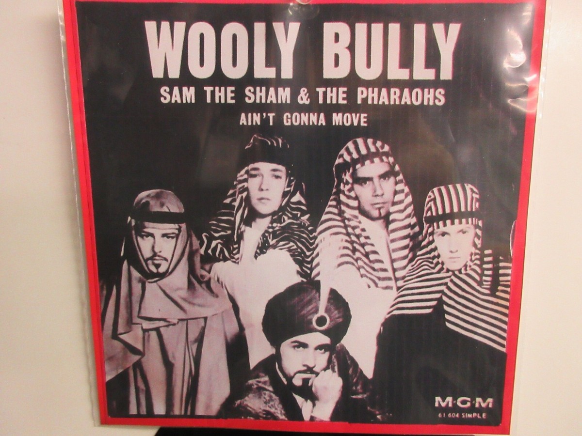 💥' SAM THE SHAM & THE PHARAOHS ' HIT 45 + PICTURE [WOOLY BULLY