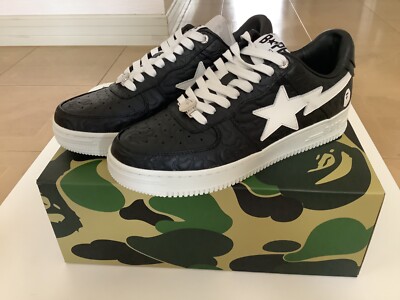 Authentic a bathing ape bape bape sta #3 black Men's US new