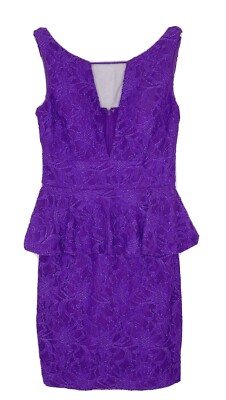 Hailey Logan by Adrianna Papell Lace Peplum Sleeveless Dress Sz 2 D6 | eBay
