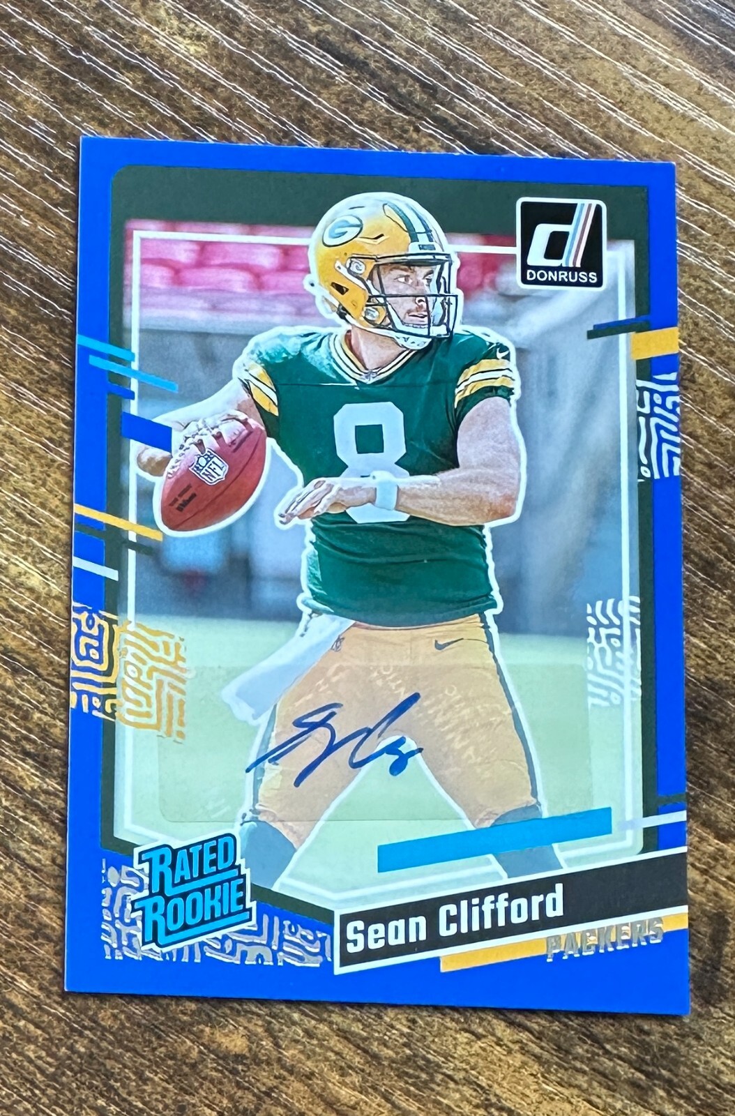 2023 Donruss Rated Rookies Autographs Blue #338 Sean Clifford RC #X8619