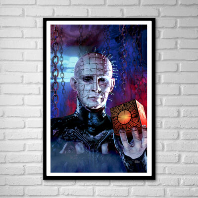絵画 SPLIDHEAD Pinhead Hellraiser Puzzle Box Art Print Doug Bradley – by Artist