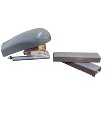 Office Depot, Mini Stapler w 1000 Staples Gray