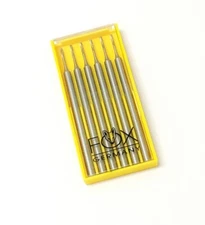 Jewelry Twist Drills Steel Bur 3/32" Shank Fox Fig77 005 to 023mm 6PCS