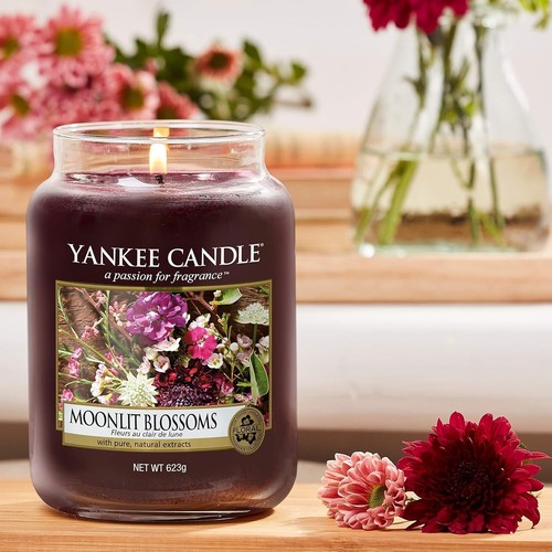 Yankee Candle Moonlit Blossom Large Glass Jar 150 Hours Burn Home