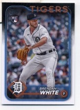 2024 Topps #8 Brendan White Baseball Card RC TIGERS