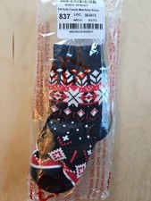 NWT HANNA ANDERSSON BLACK FAIR ISLE UNISEX SOFT KNIT SOCKS 5/7 TODDLER SHOE SIZE