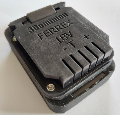 Battery Adapter Teccpo/Popoman/Hychika To Ferrex Tool Aldi 18-20V