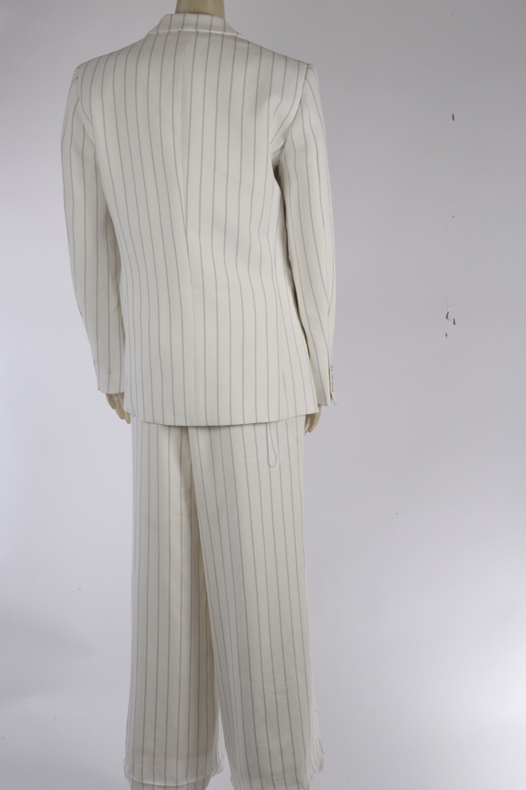Dion Lee White Stripe 2 Piece Long Jumpsuit Blazer Set Suit Formal Gala Size 6 image 10
